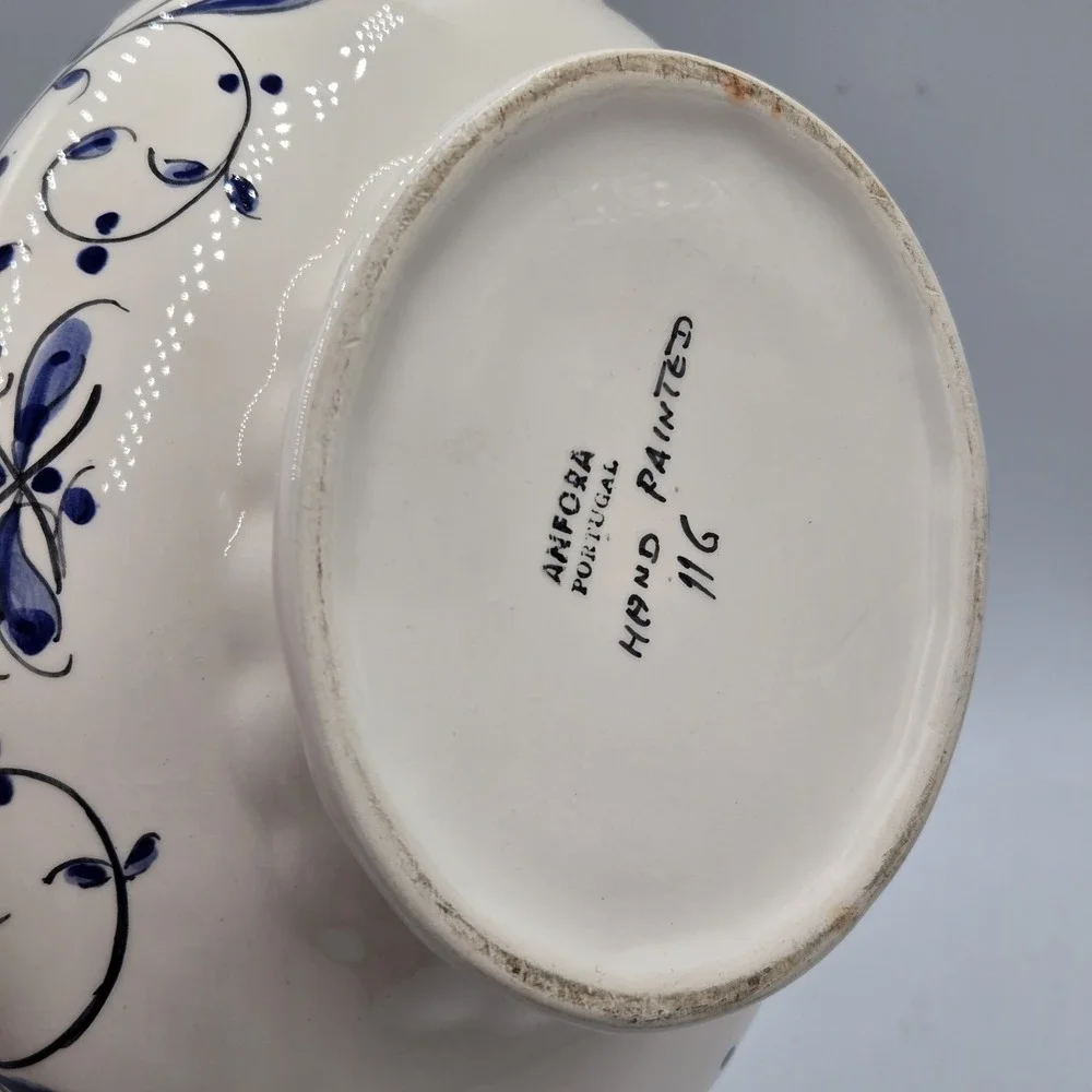 VTG Anfora Agueda Portugal Hand Painted Porcelain 10
